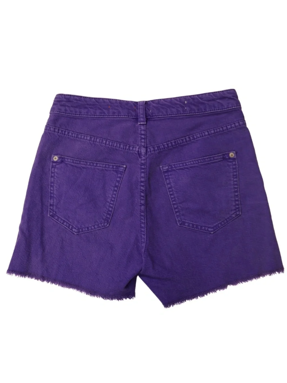 Pilcro Purple High Rise Denim Cutoff Shorts Size 25 Raw Hem Anthropologie